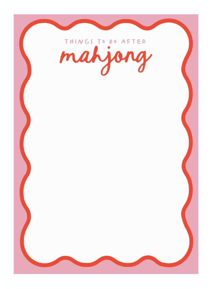 Things to Do After Mahj Notepad