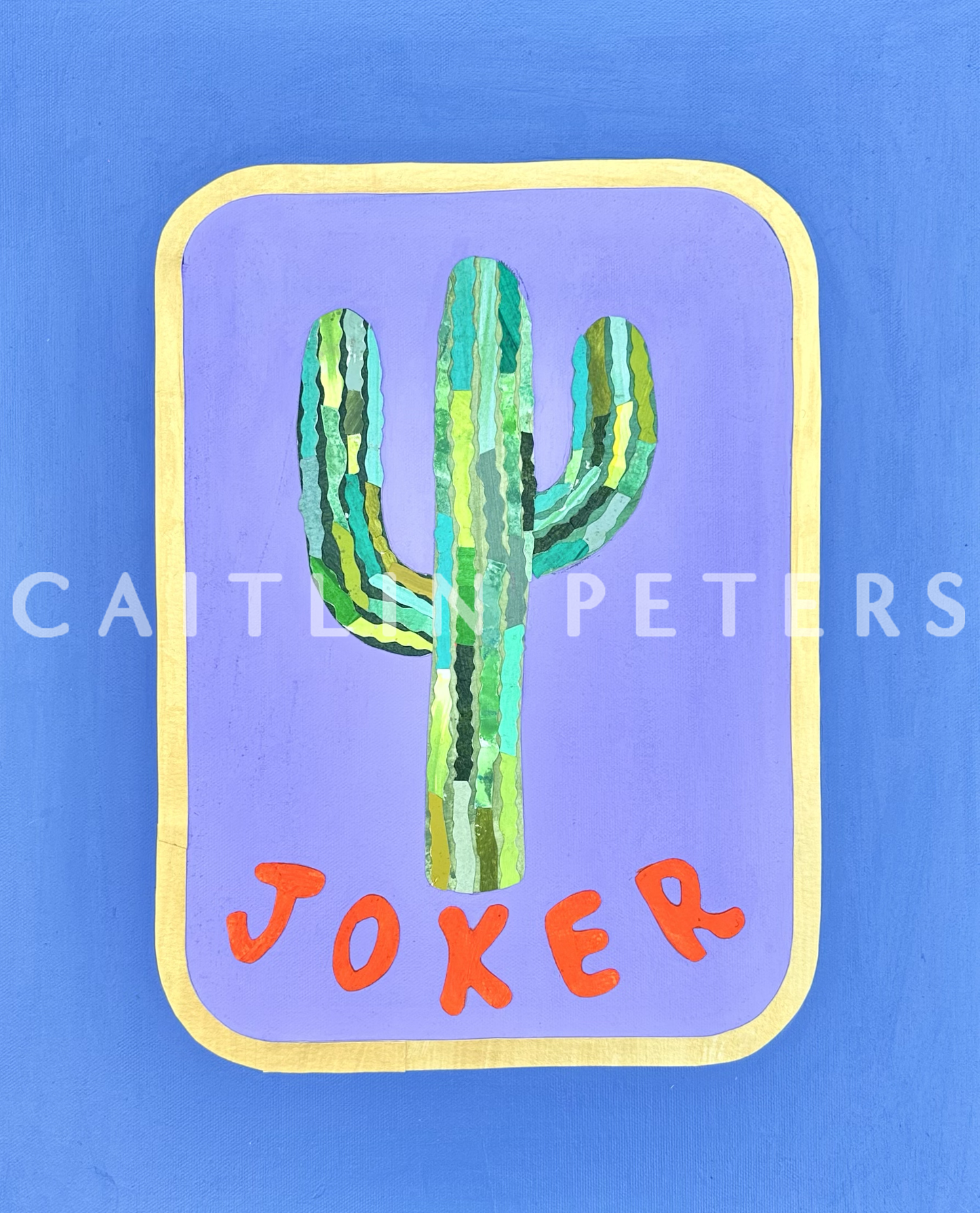 Saguaro Shuffle Mahjong Art Print - Caitlin Peters