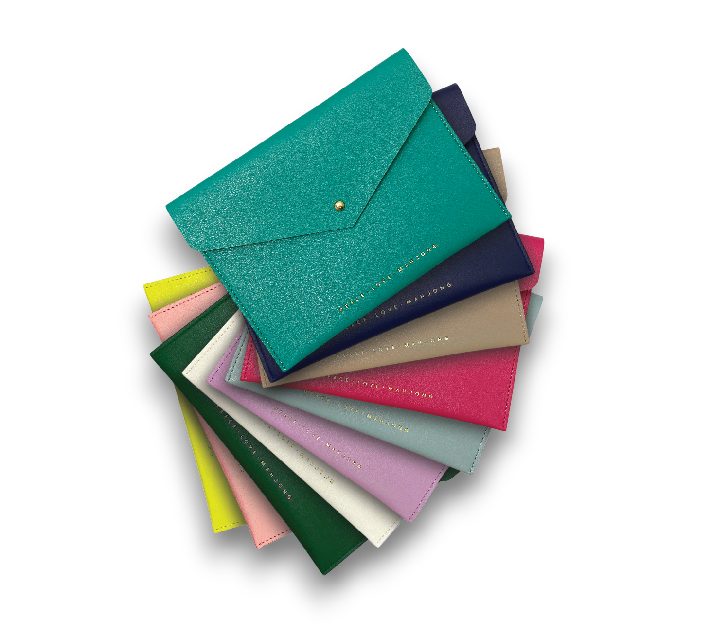 Card Clutch - Stylish Mahjong Card Protection Peace Love Mahjong Card Clutch - Stylish Mahjong Card Protection Peace Love Mahjong