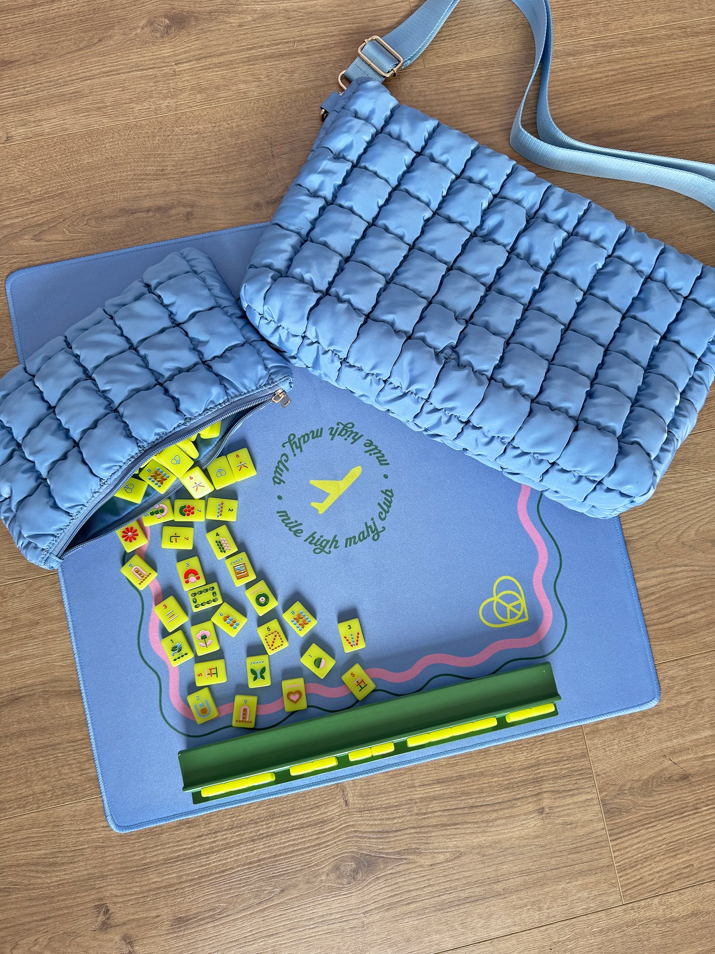Mod Chartreuse - Mile High Mahj Travel Tiles Set