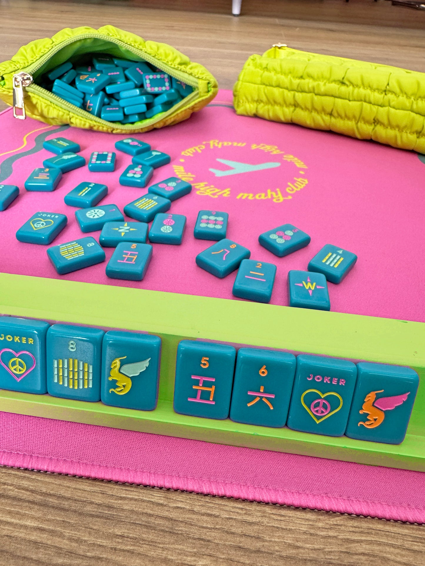 Totally Teal - Mile High Mahj Travel Tiles Set