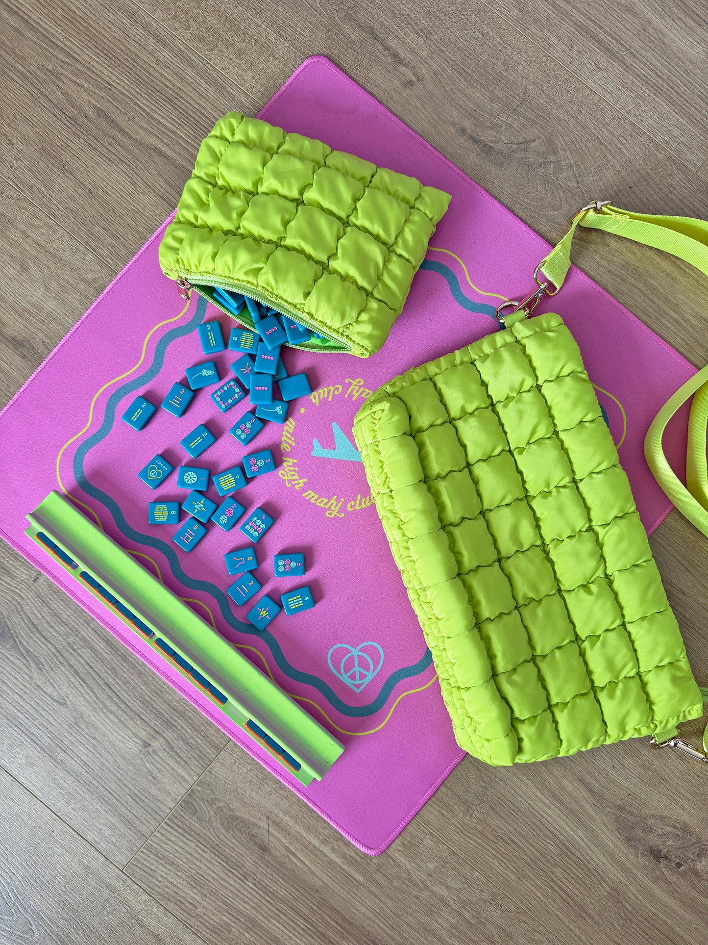 Totally Teal - Mile High Mahj Travel Tiles Set