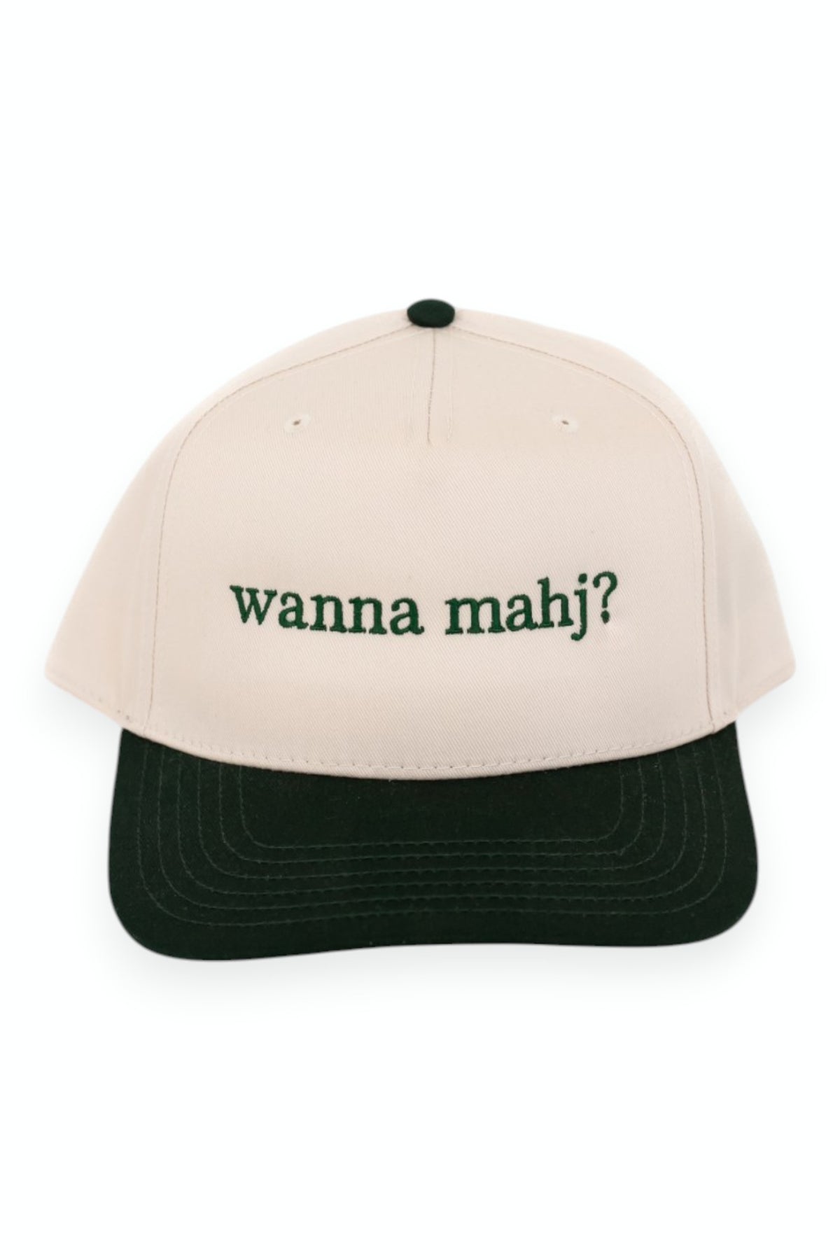 wanna mahj? Embroidered Hat