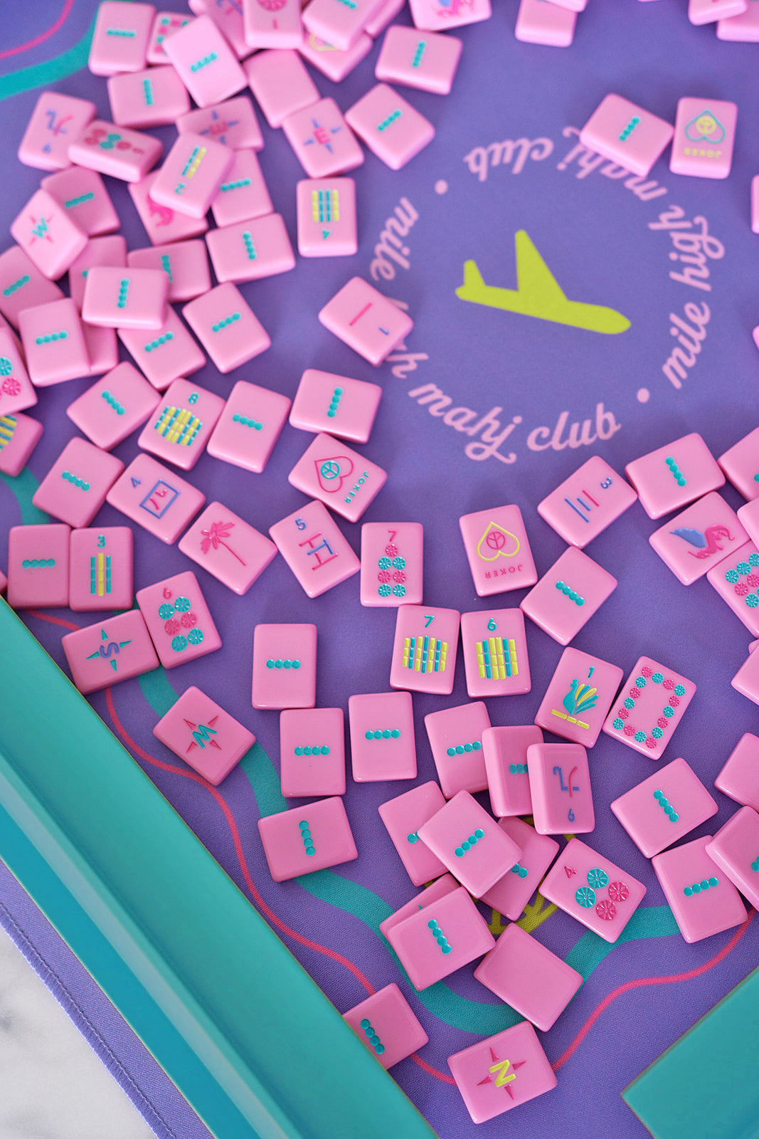 Pretty in Pink - Mile High Mahj Club Travel Tiles Set