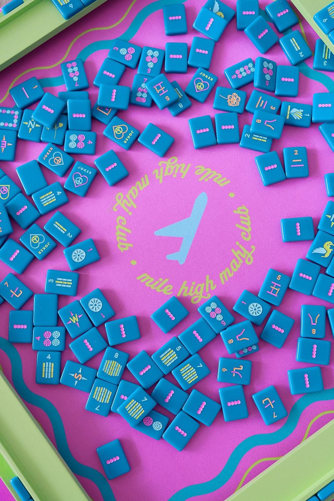 Totally Teal - Mile High Mahj Club Travel Tiles Set