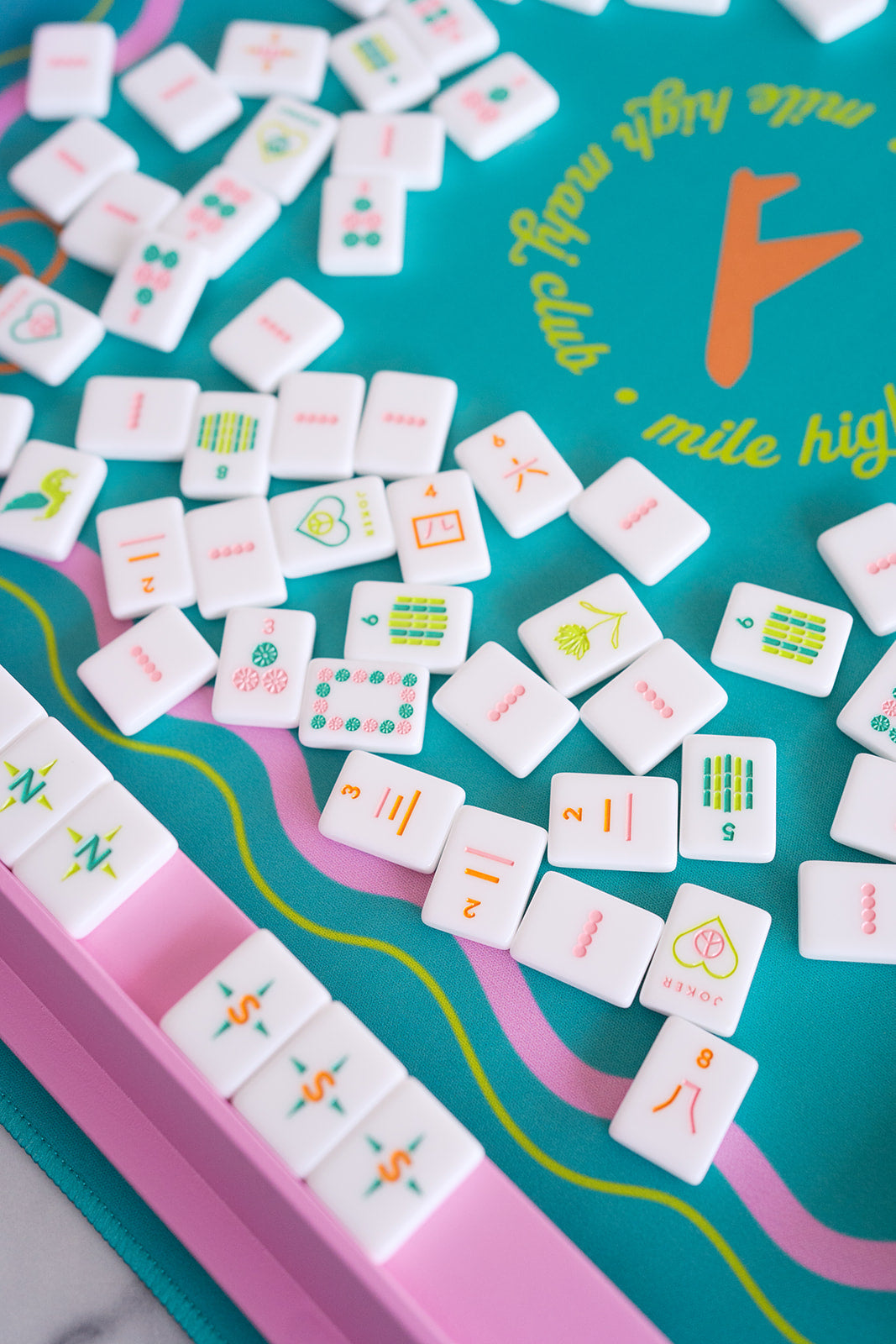 Vibrant Vibes - Mile High Mahj Travel Tiles Set