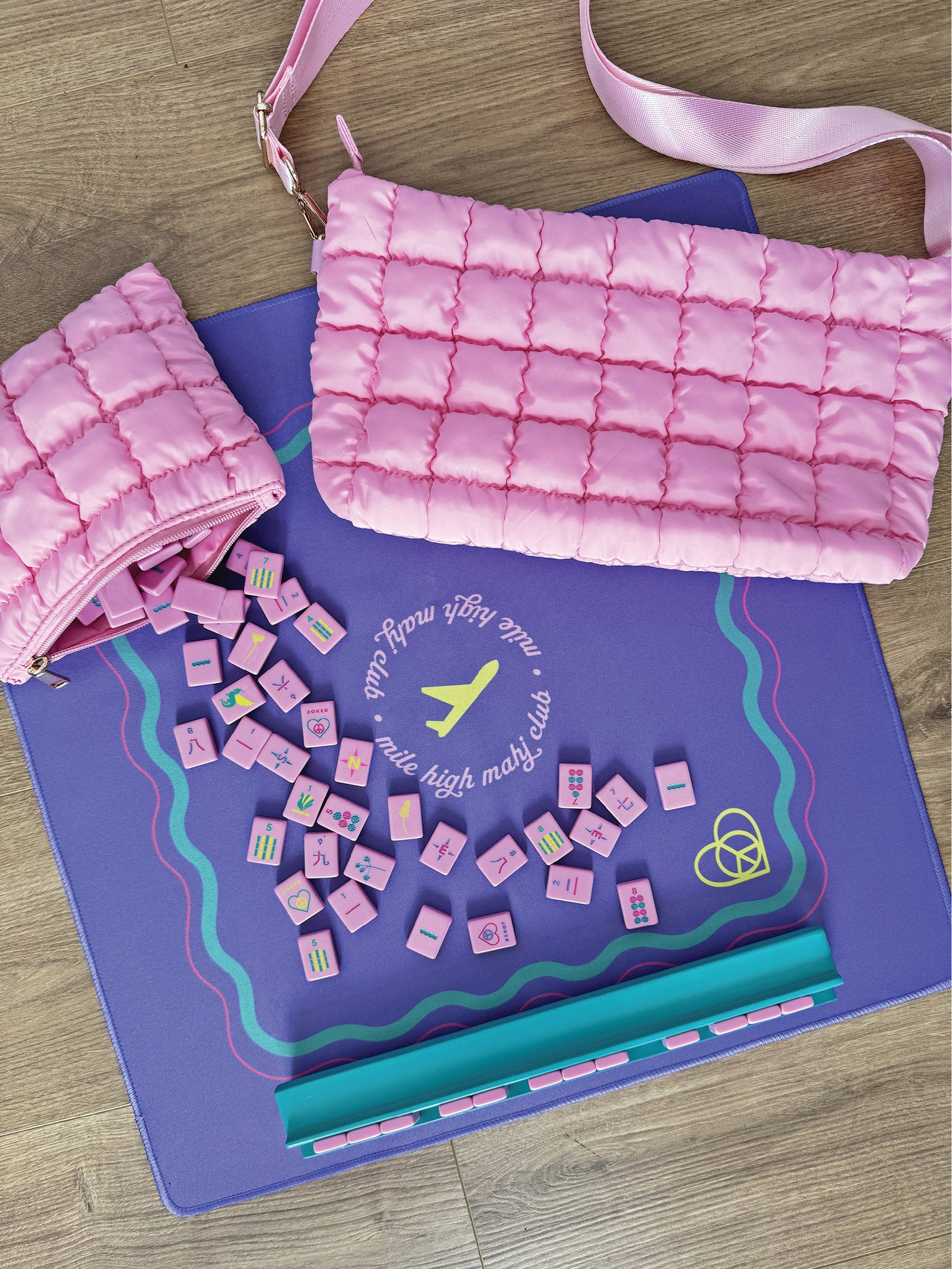 Pretty in Pink - Mile High Mahj Travel Tiles Set