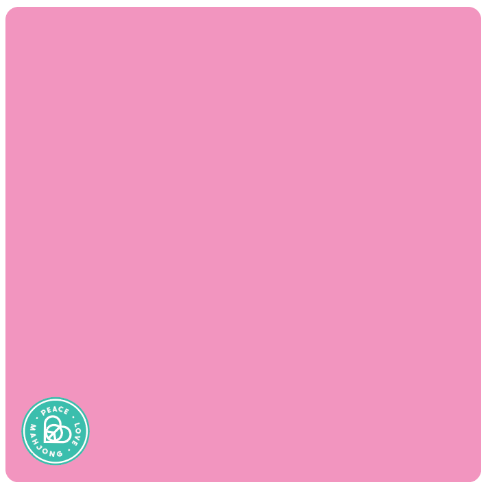 Neoprene mat in pink, 31.5" x 31.5", durable and easy-to-clean for game protection.