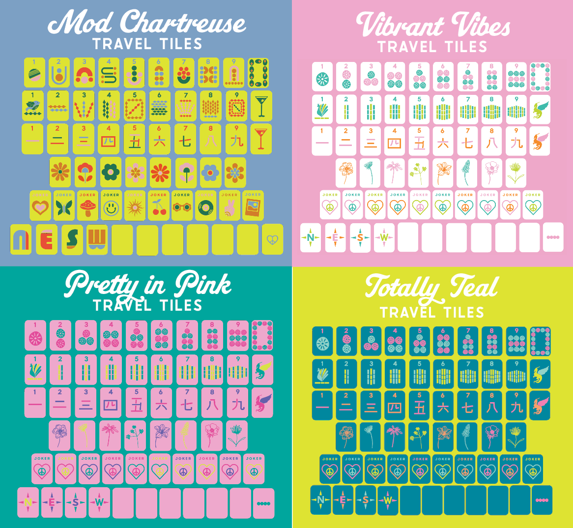Mile High Mahj Club Travel Tiles