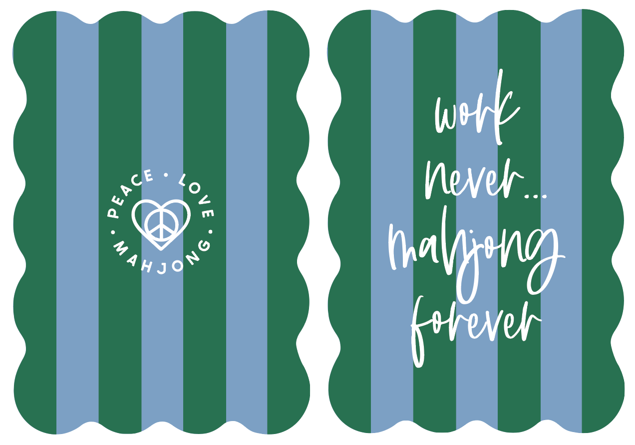 Stripes Mahjong Tile Shufflers (Set of 2)