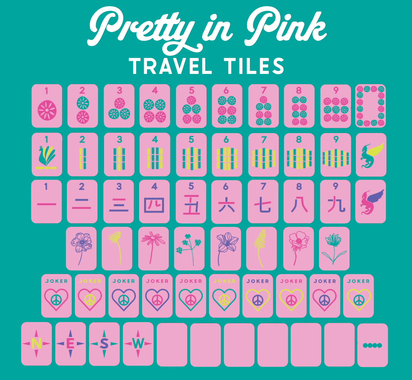Mile High Mahj Club Travel Tiles