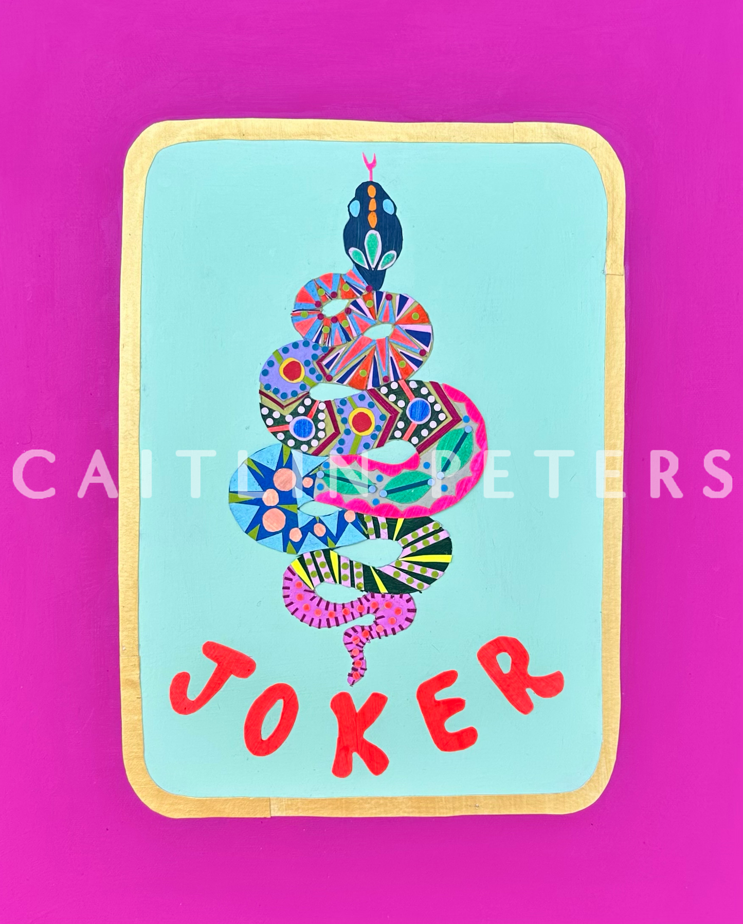 Snake Eyes Mahjong Art Print - Caitlin Peters