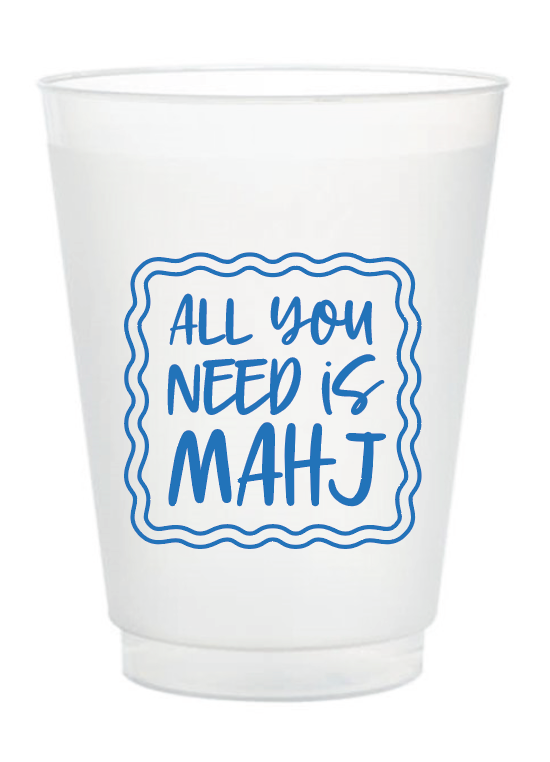 Stadium Frosted Mahjong Cups - Set of 10