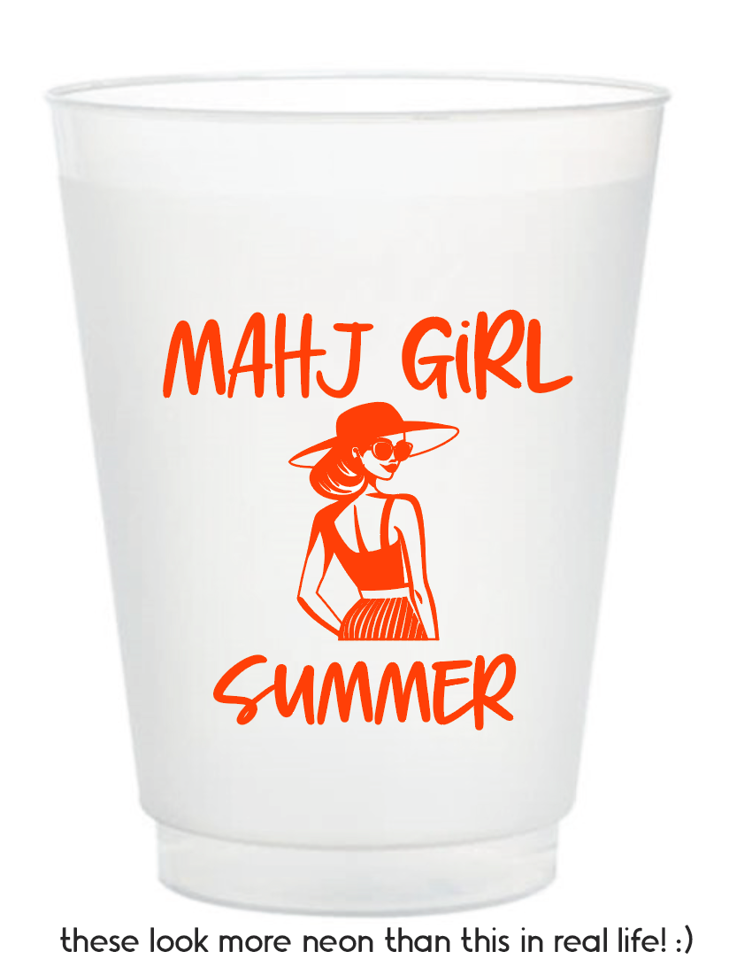 Stadium Frosted Mahjong Cups - Set of 10