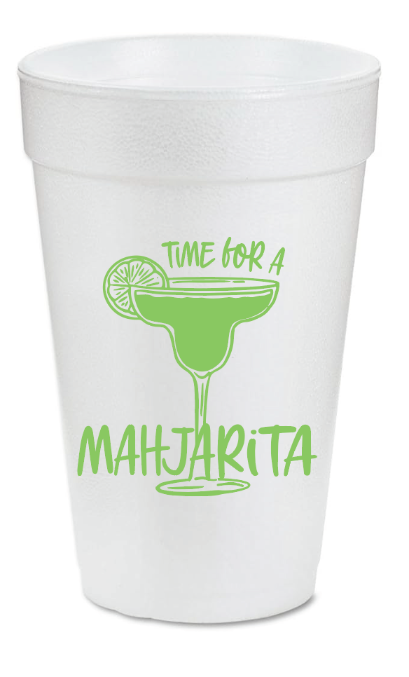 Styrofoam Mahjong Cups - Set of 8