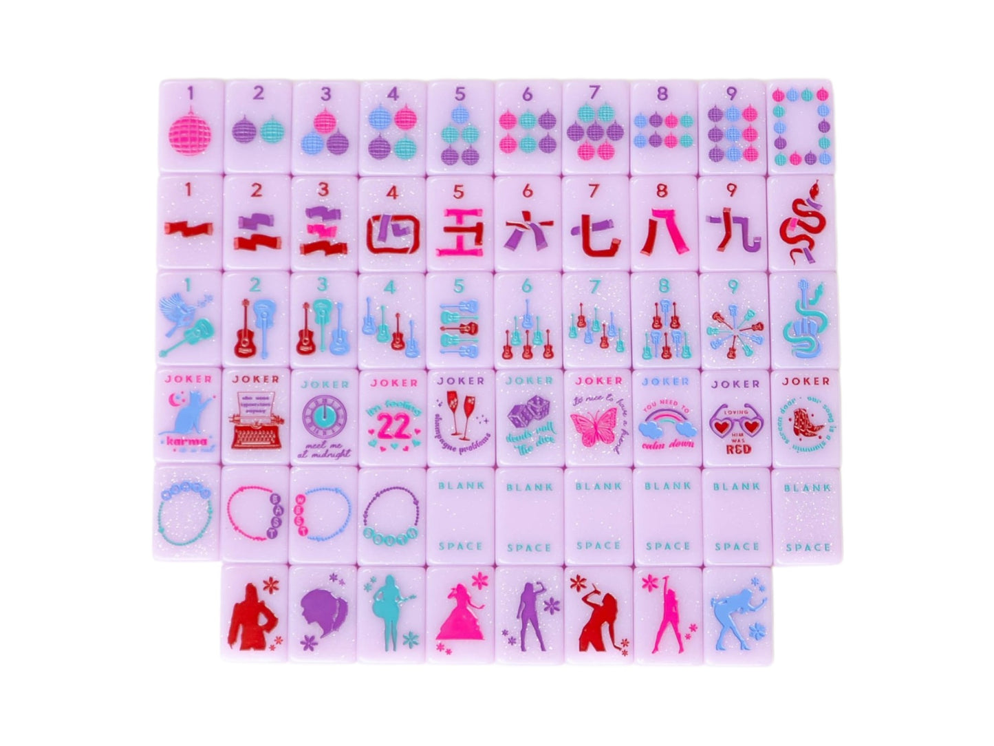 Taylor's Tiles Mahjong Tiles + Tile Pouch