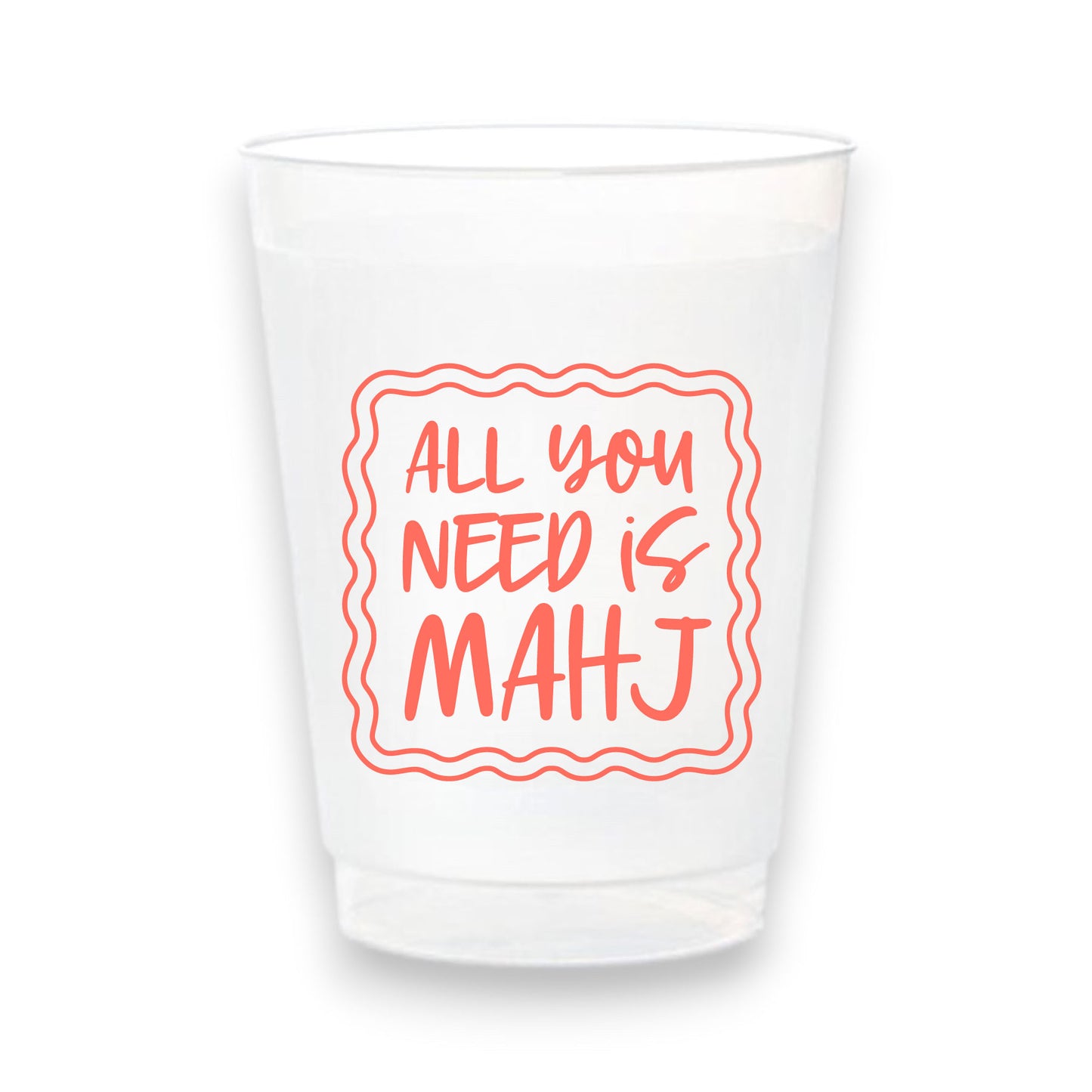 Stadium Frosted Mahjong Cups - Set of 10