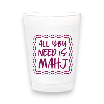 Stadium Frosted Mahjong Cups - Set of 10