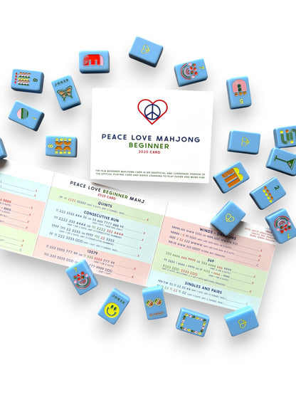 2025 Beginner Peace Love Mahjong Card