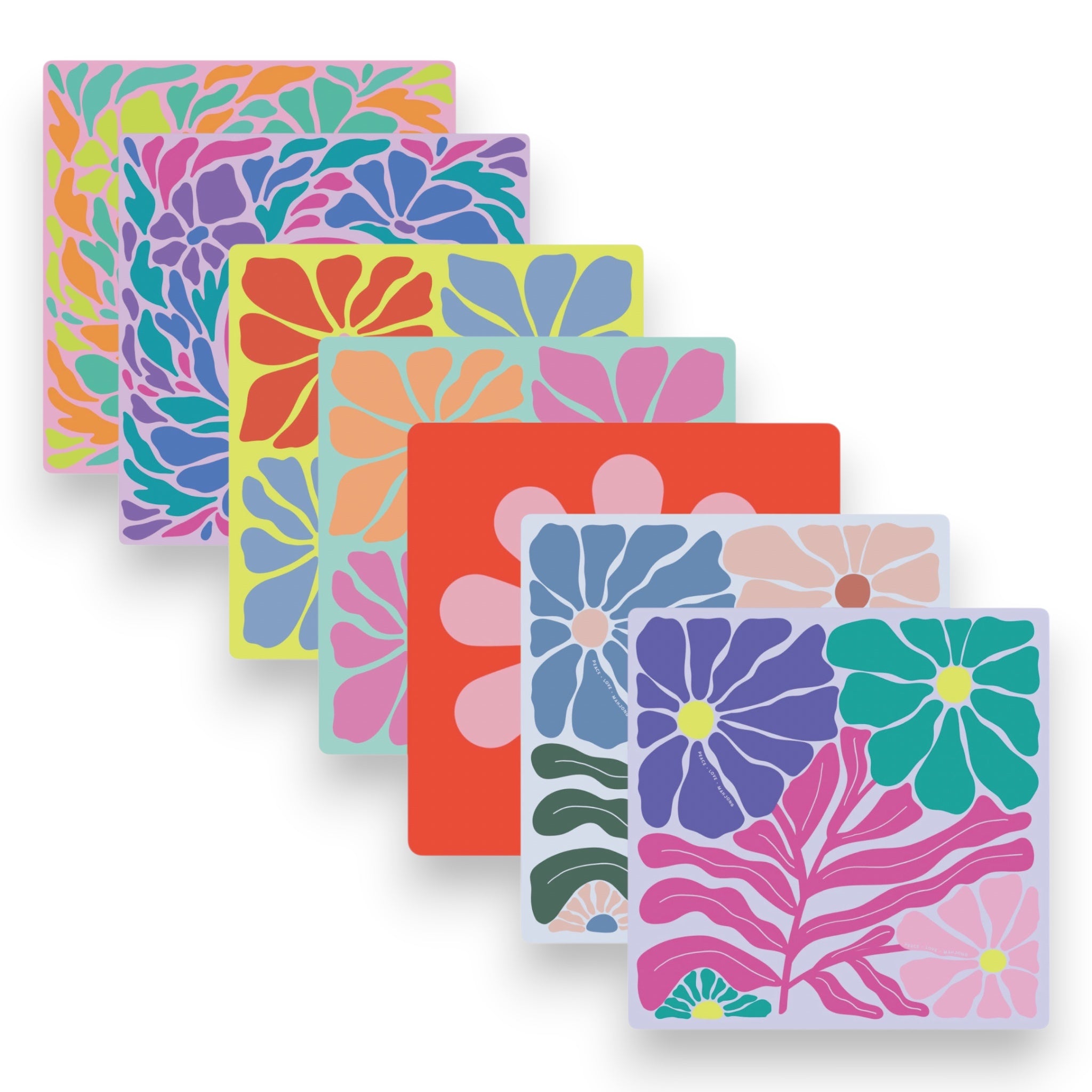 Mahjong Mats - Flowers – Peace Love Mahjong