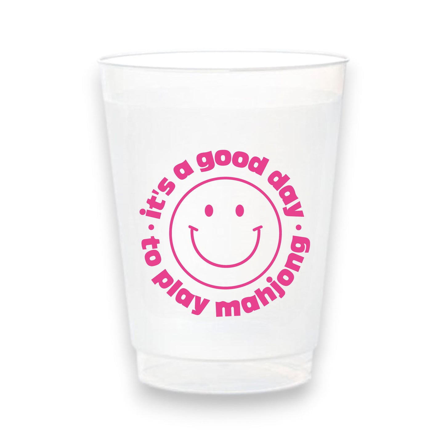 Stadium Frosted Mahjong Cups - Set of 10