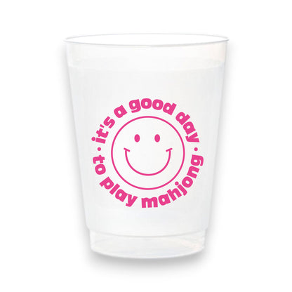 Stadium Frosted Mahjong Cups - Set of 10