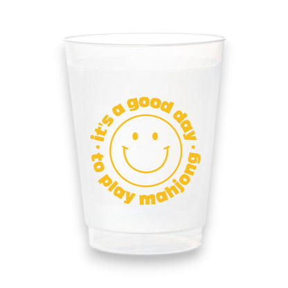 Stadium Frosted Mahjong Cups - Set of 10