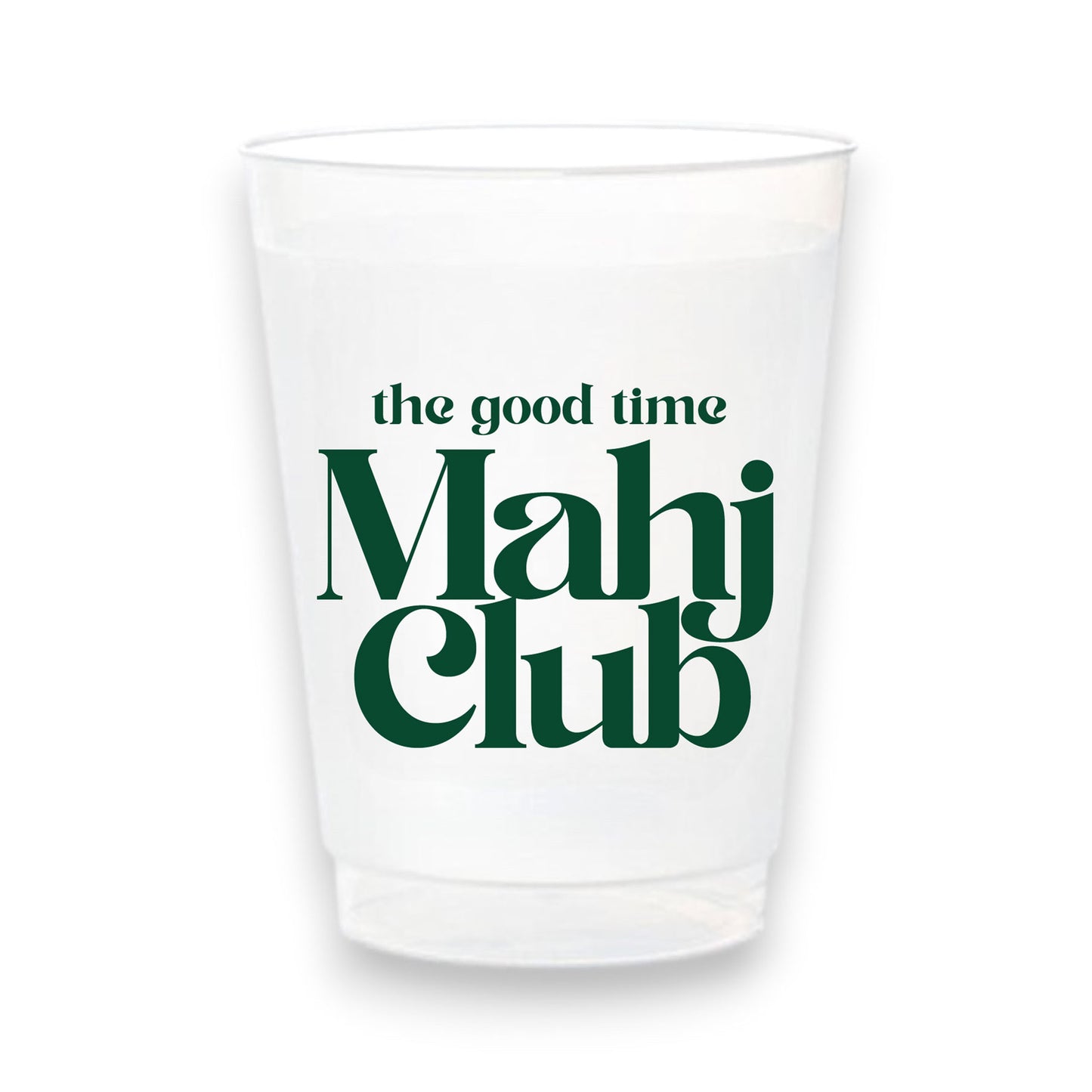Stadium Frosted Mahjong Cups - Set of 10