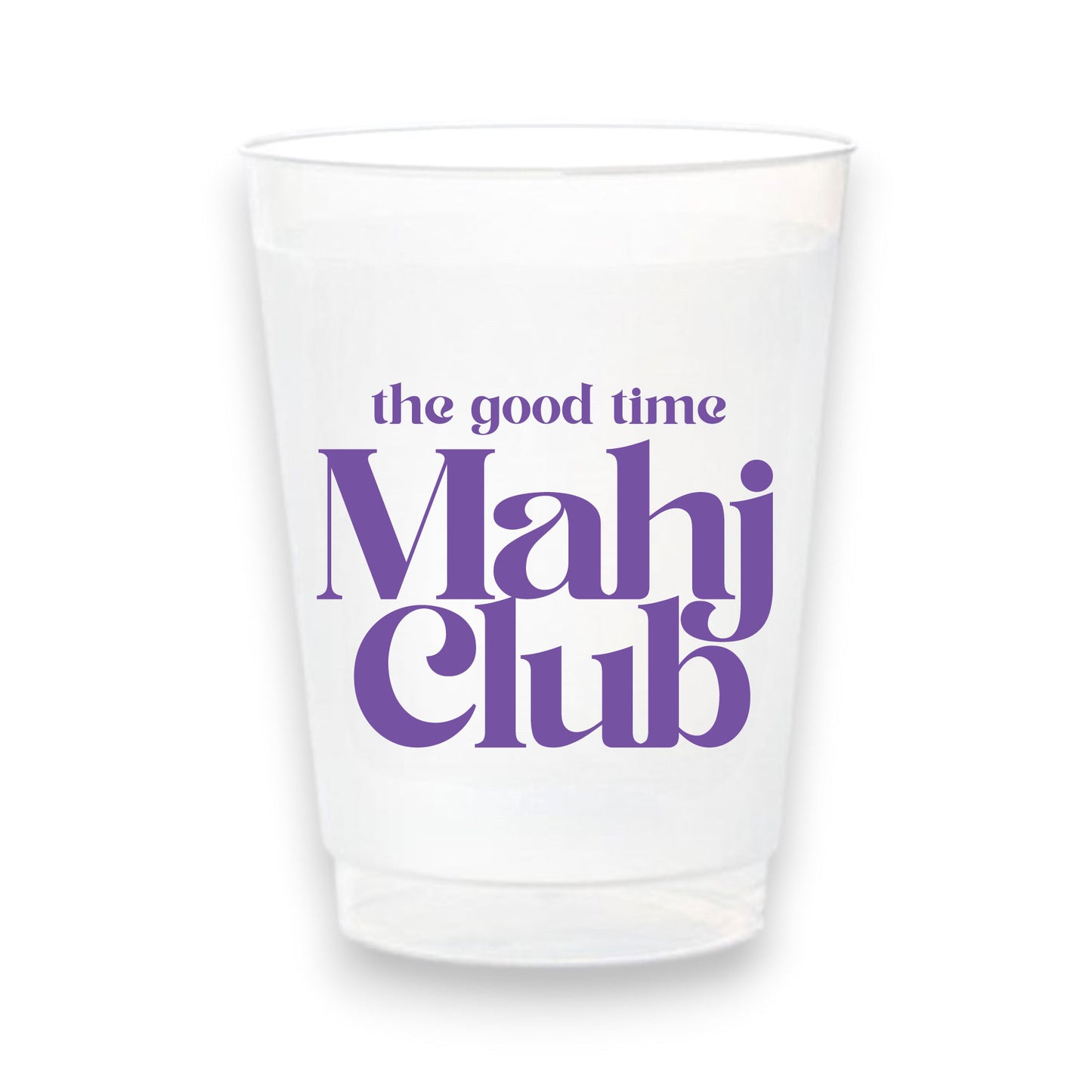 Stadium Frosted Mahjong Cups - Set of 10