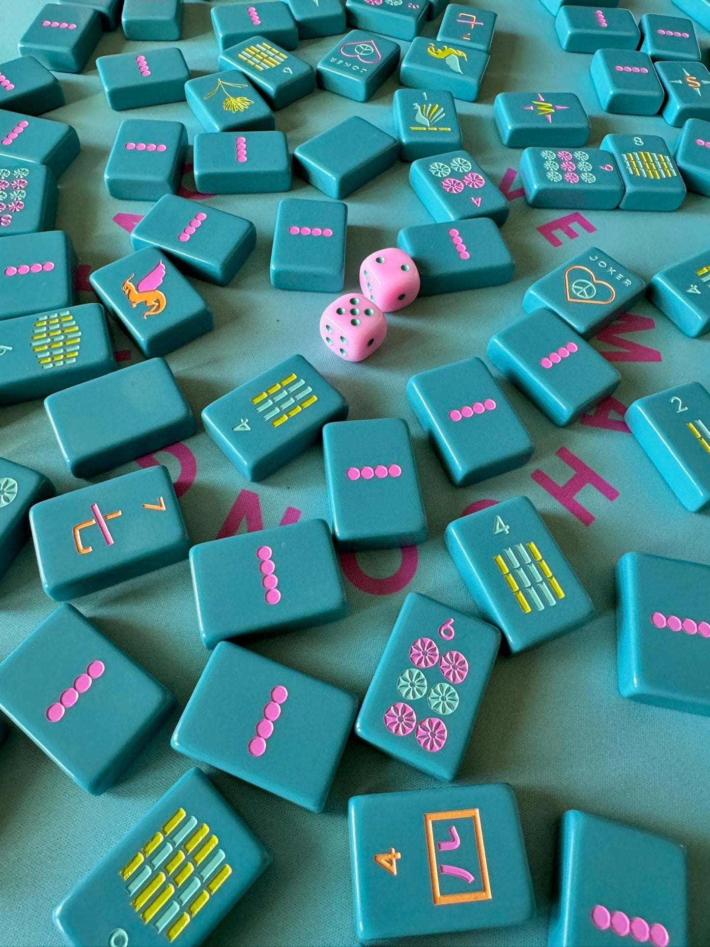 OG Mahj Tiles - Totally Teal