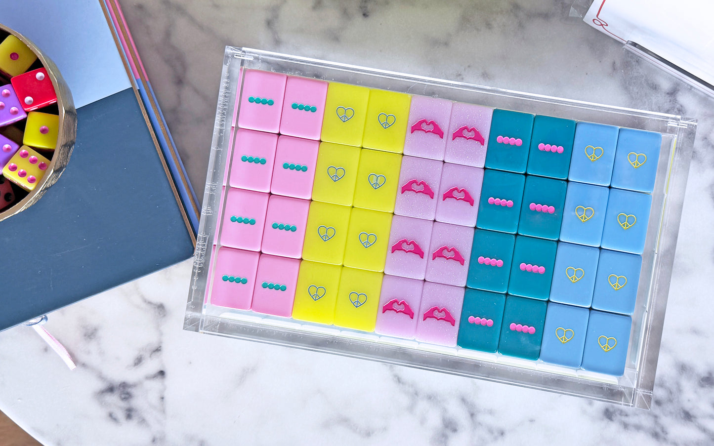 Lucite Mahjong Tile Display Box