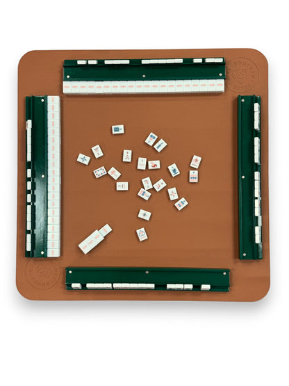 Vegan Leather Mahjong Mats with Mat Tube
