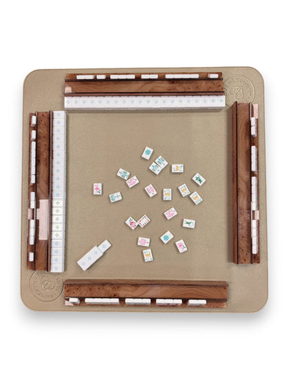 Vegan Leather Mahjong Mats with Mat Tube