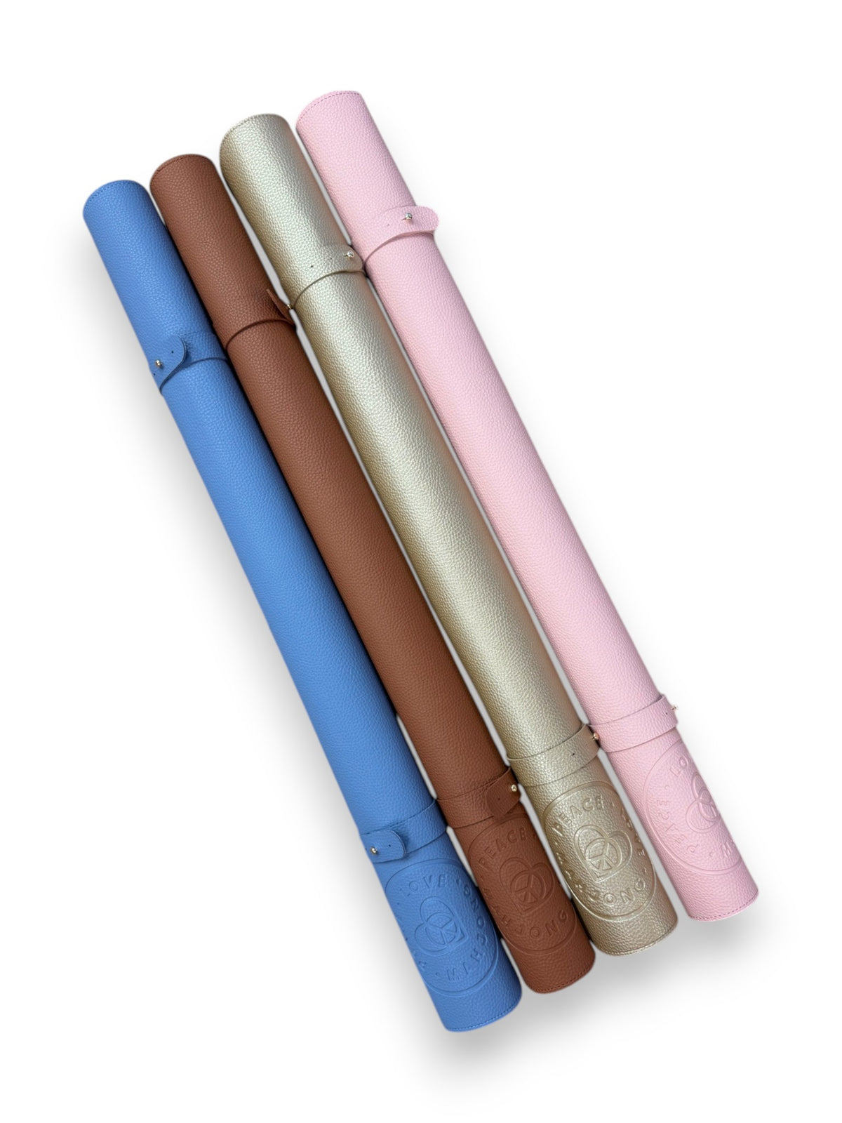 Vegan Leather Mahjong Mats with Mat Tube