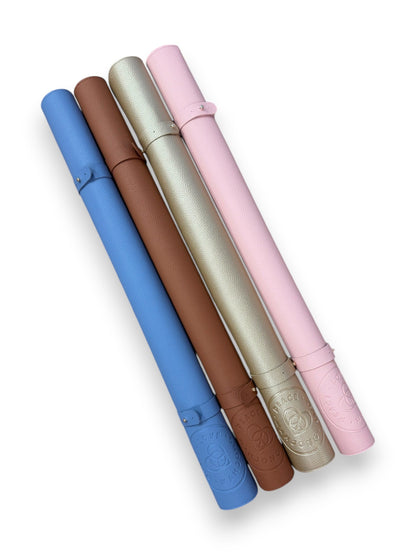 Vegan Leather Mahjong Mats with Mat Tube