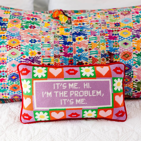 It's Me Needlepoint Pillow