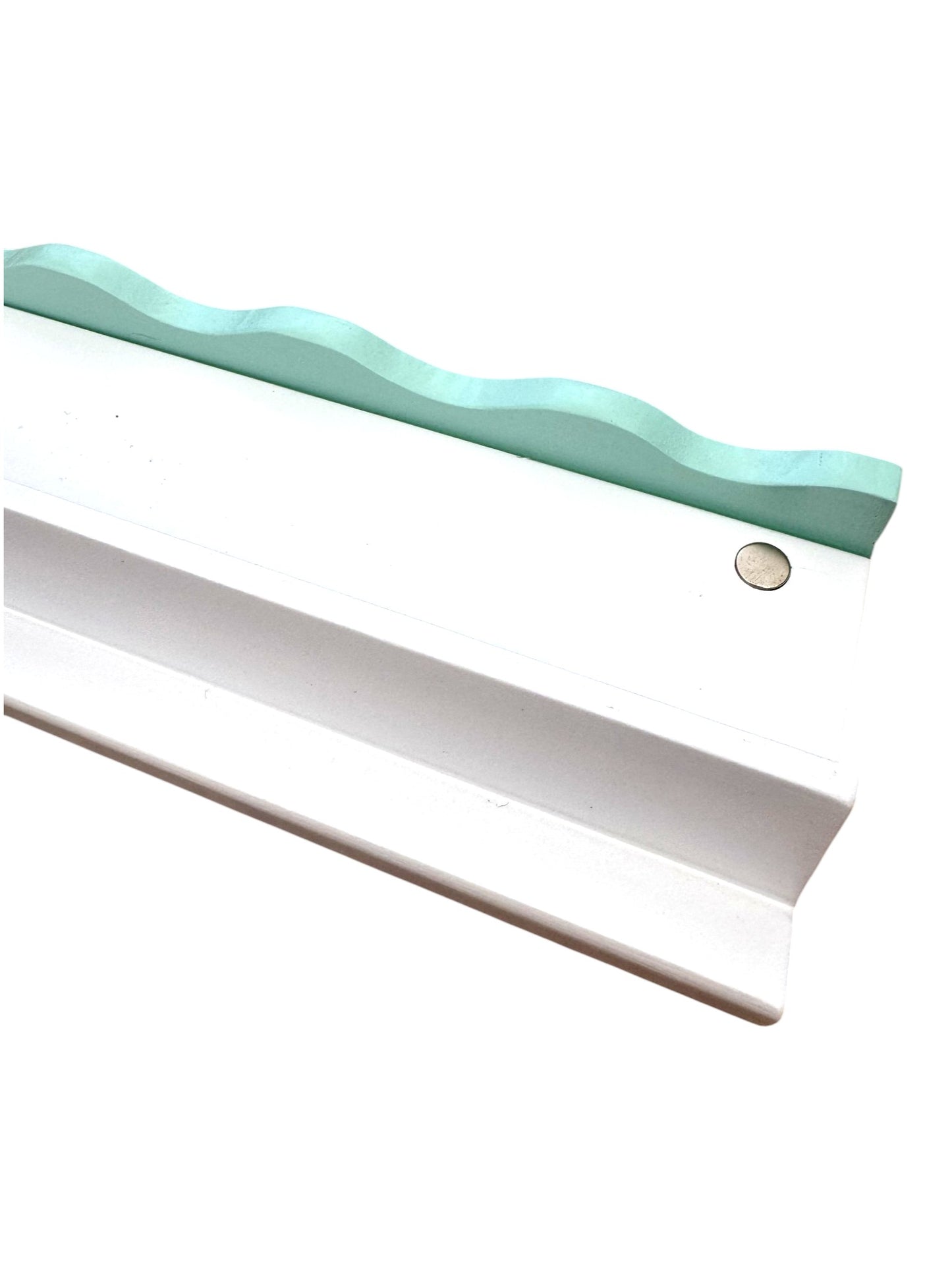 Wavy Mahjong Rack Pusher Set - Mint
