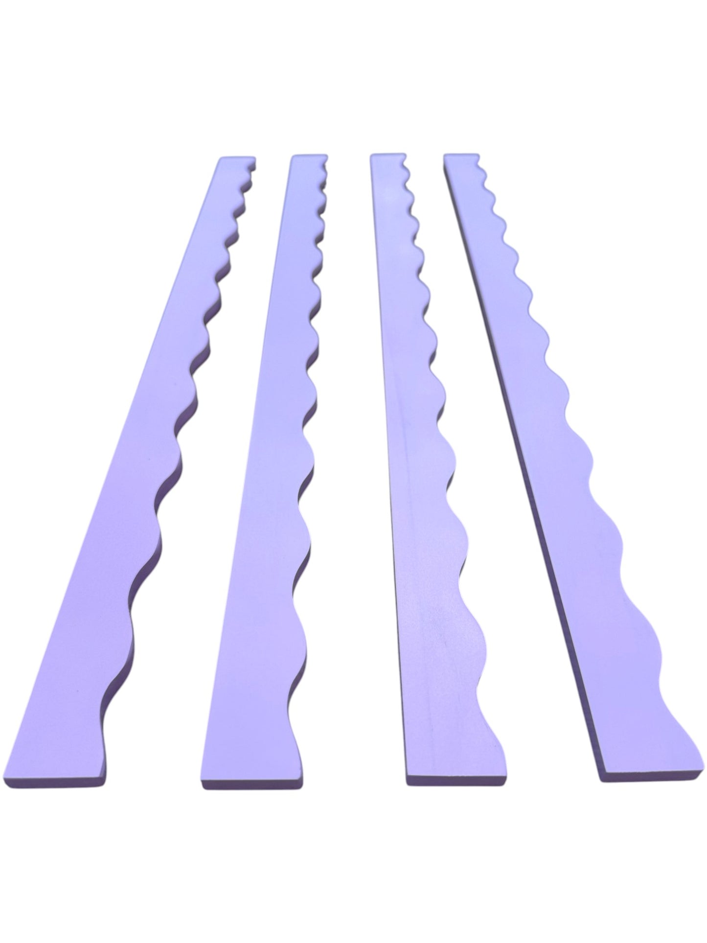 Wavy Mahjong Rack Pusher Set - Lilac