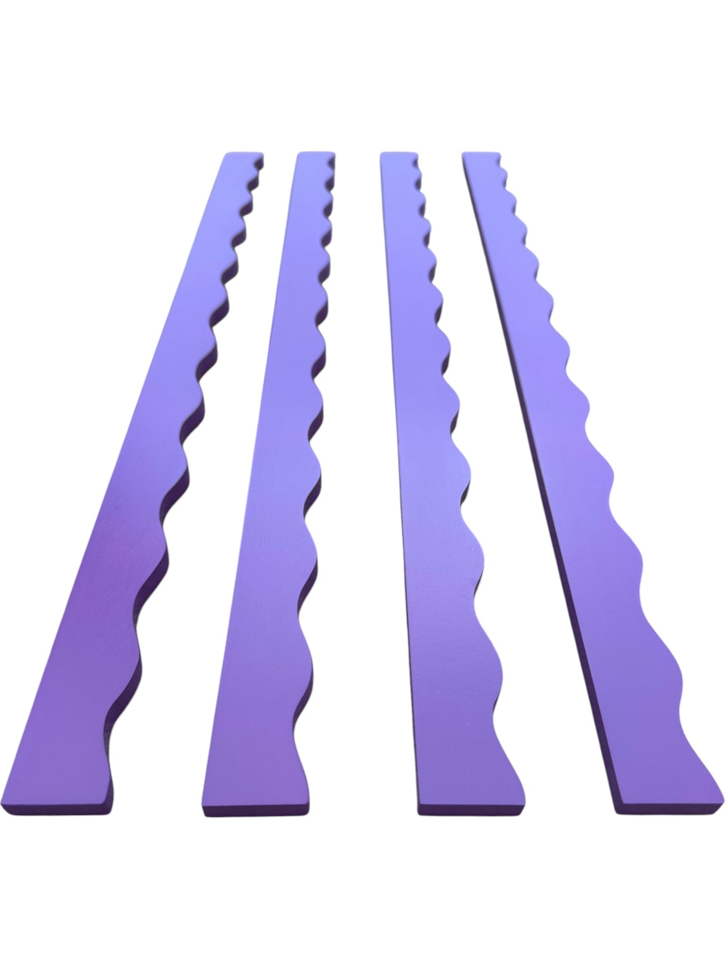 Wavy Mahjong Rack Pusher Set - Purple