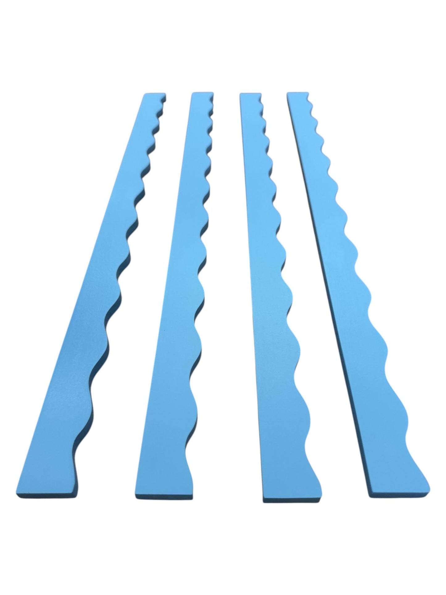 Wavy Mahjong Rack Pusher Set - French Blue