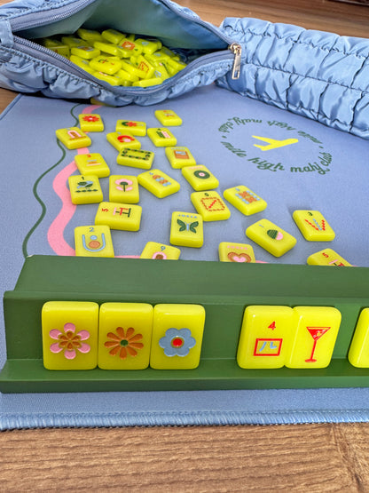 Mod Chartreuse - Mile High Mahj Travel Tiles Set