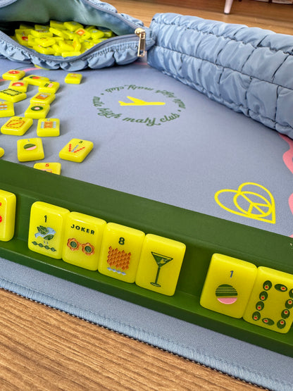 Mod Chartreuse - Mile High Mahj Travel Tiles Set