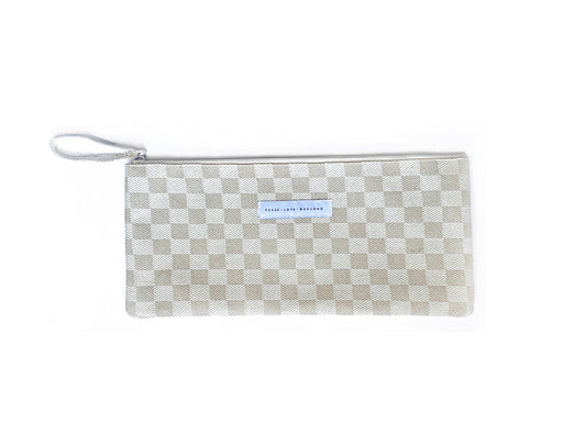 Checkered Tile Zipper Pouch