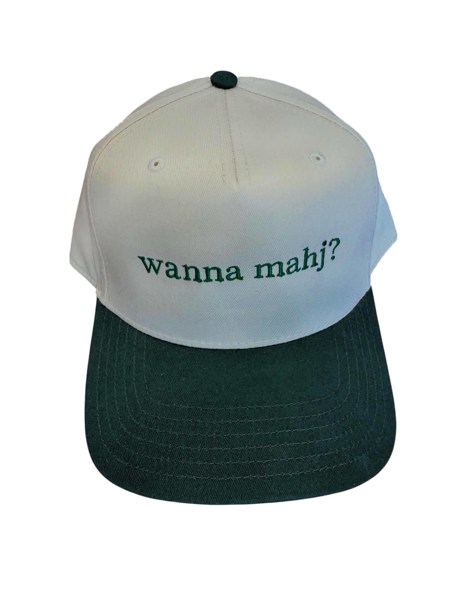 wanna mahj? Embroidered Hat