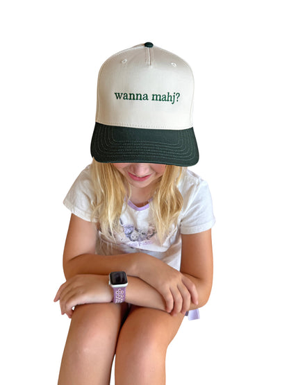 wanna mahj? Embroidered Hat
