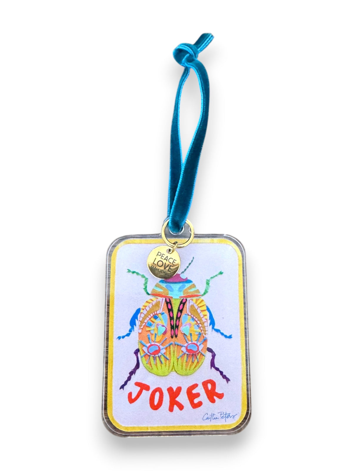 Caitlin Peters x Peace Love Mahjong Acrylic Ornament