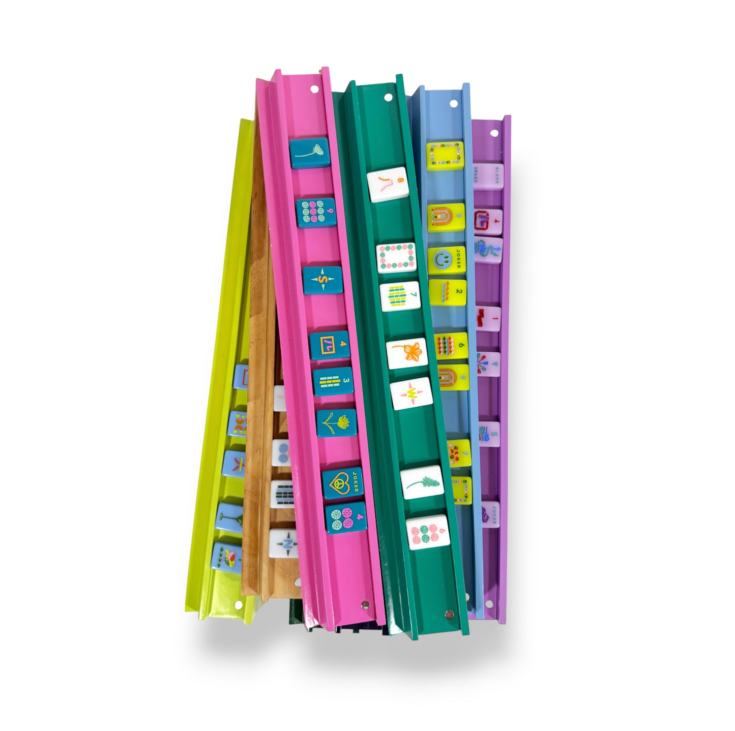 Mahjong Racks & Pushers (Set of 4)