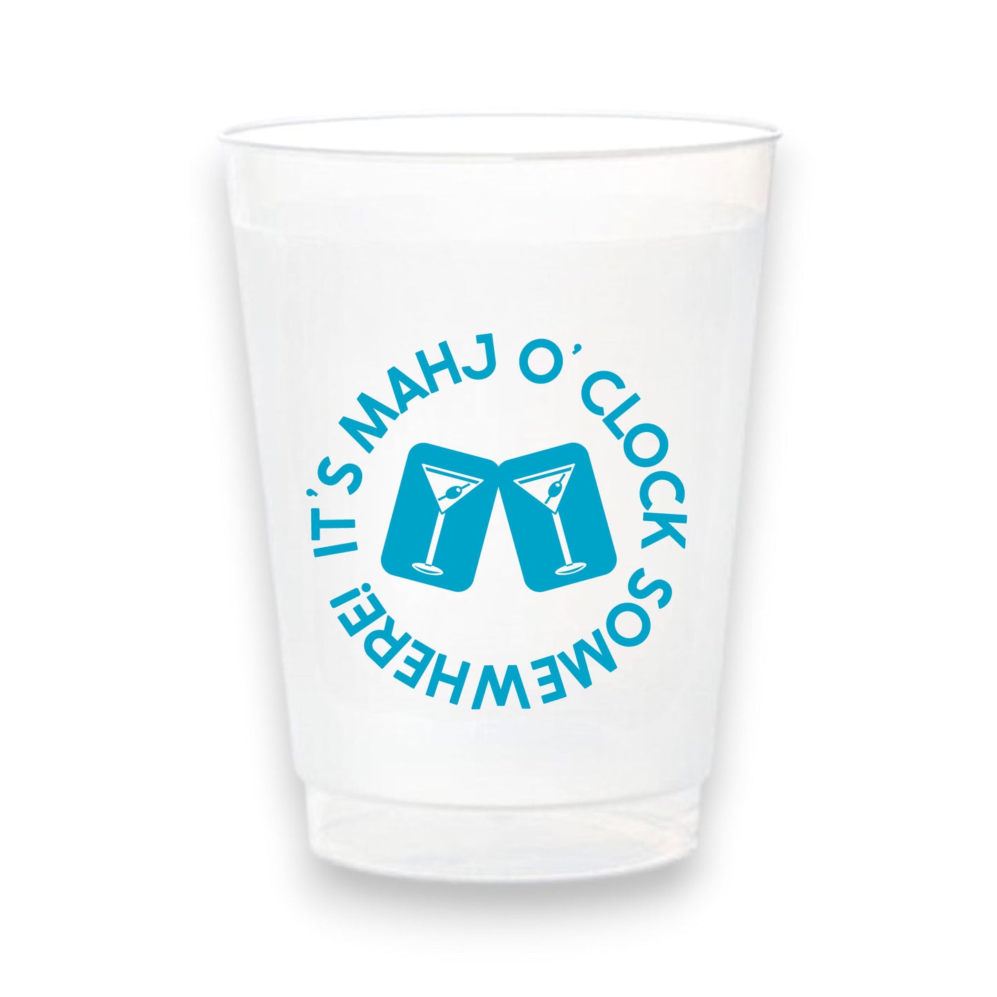 Stadium Frosted Mahjong Cups - Set of 10