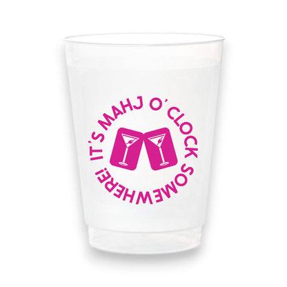 Stadium Frosted Mahjong Cups - Set of 10