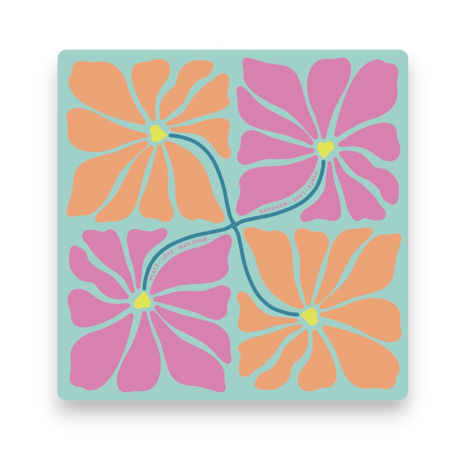 Mahjong Mats - Flowers – Peace Love Mahjong
